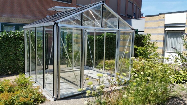 Arkoo tuinkas 310x310 cm met dubbele schuifdeur