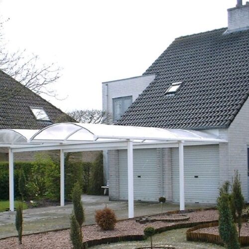 Skinle carport met dubbele boogdak type RD