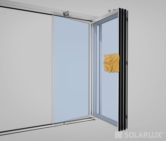Solarlux aluminium schuif/draaiwand SL25R niet geisoleerd