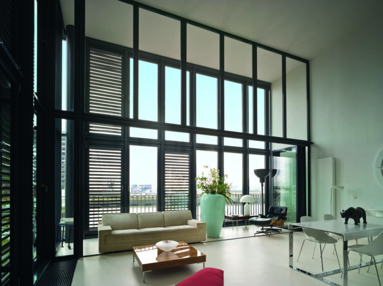 Solarlux aluminium vouwwand SL45 niet geisoleerd