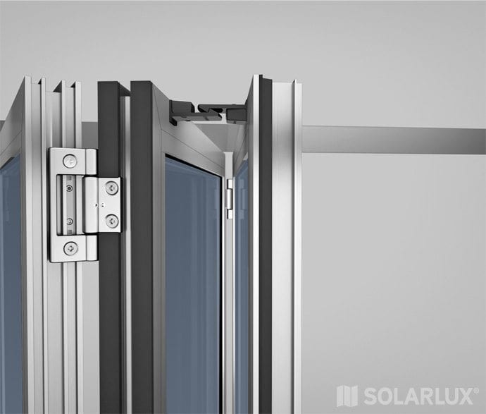 Solarlux aluminium vouwwand SL45 niet geisoleerd