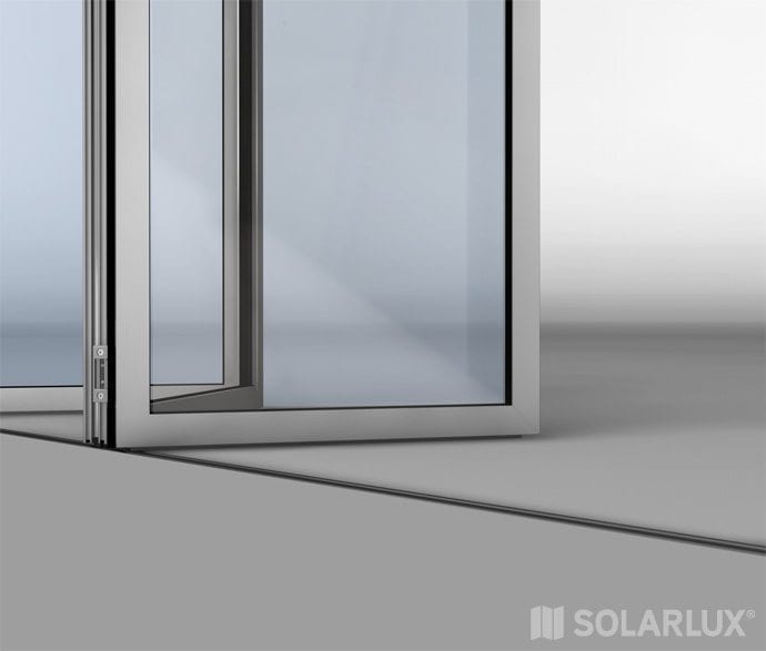 Solarlux aluminium vouwwand SL45 niet geisoleerd