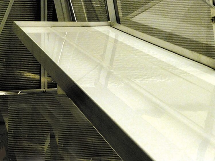 ACD optie, schap met inleg 225 cm x 32 cm