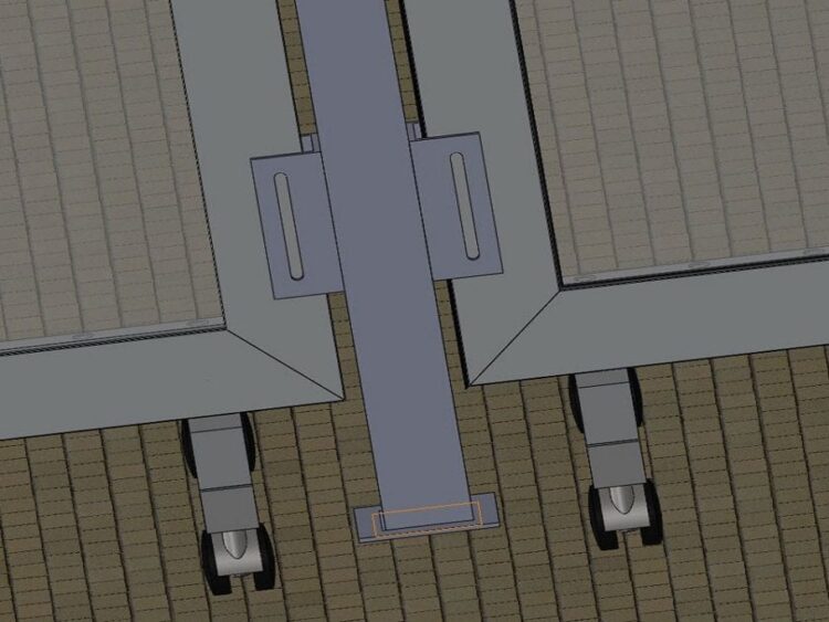 Mobiel windscherm MW 1 (1 paneel)