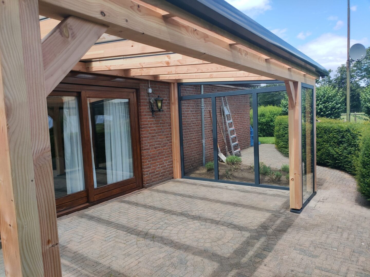 Stapel som beetje Pext Douglas Duplo 50 veranda / tuinkamer met glas - Buiten-Goed